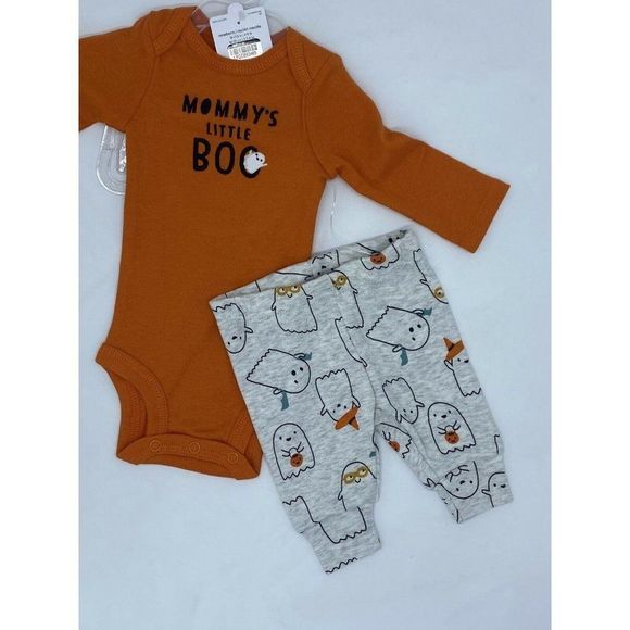 Carter's Halloween Outfit "Mommy's Little BOO" Ghost Newborn 6 Months - Picture 3 of 10